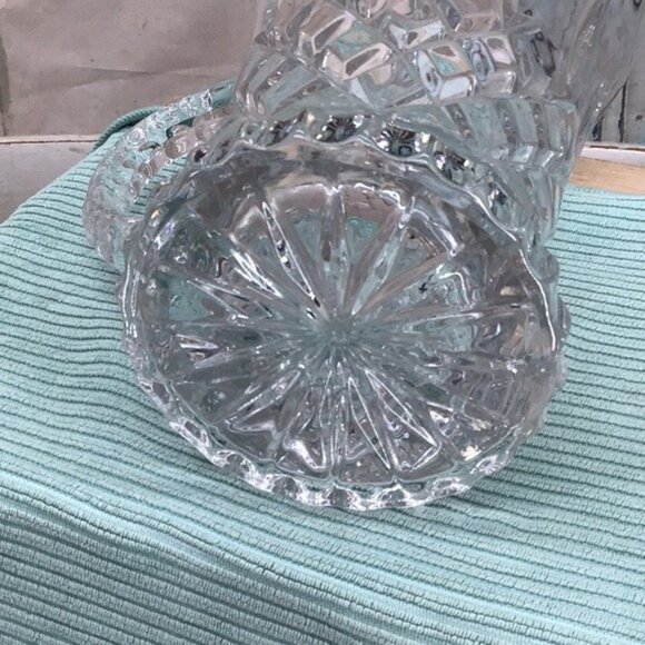 Gorham King Edward Crystal Glass Pitcher With Diamond Cut Design Made In Germany - Picture 6 of 7